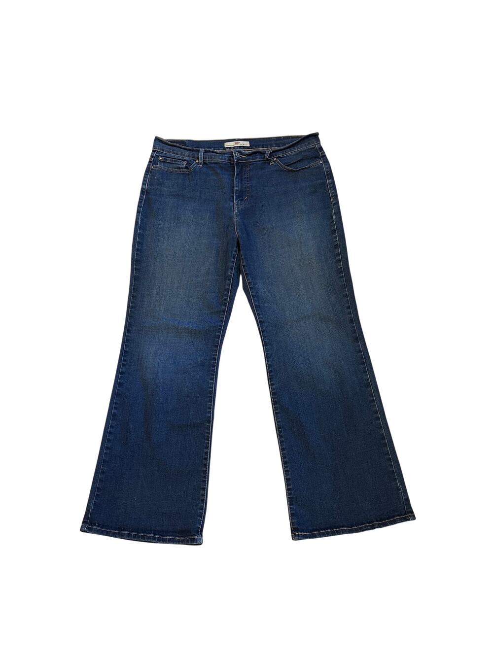 Levis 512 Jeans Womens Size 18 Blue Perfectly Slimming Bootcut Stretch *READ*